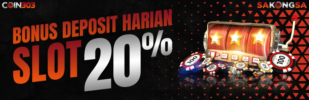 Bonus Deposit HARIAN SLOTS 20 %