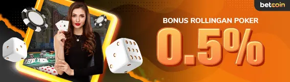 BONUS ROLLINGAN POKER 0,5%