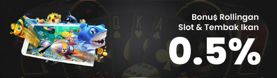 BONUS ROLLINGAN SLOT & TEMBAK IKAN