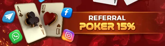 BONUS REFERAL POKER 15%