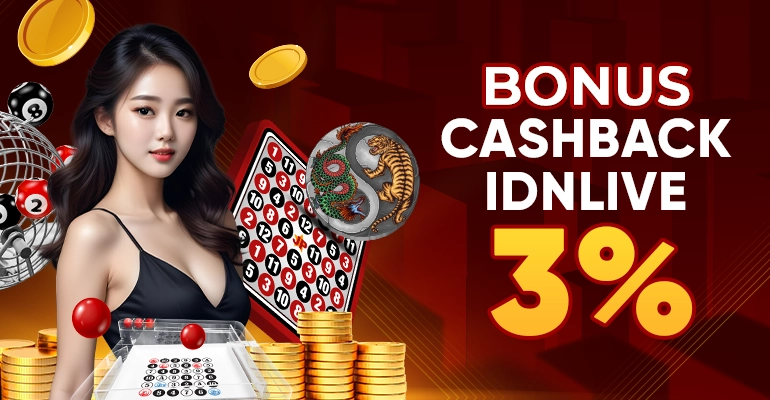 CASHBACK IDNLIVE GAME 3%