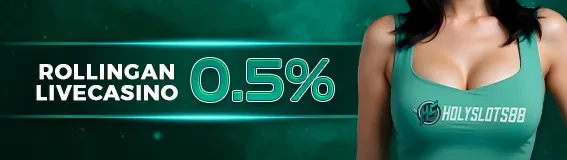 BONUS ROLLINGAN LIVE CASINO 0,5%