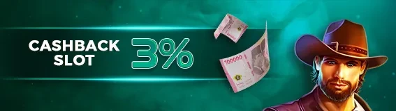 BONUS CASHBACK SLOT & TEMBAK IKAN 3%