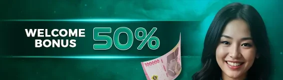 WELCOME BONUS SENSATIONAL 50%