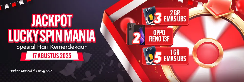 JACKPOT LUCKY SPIN MANIA: Spesial Hari Kemerdekaan