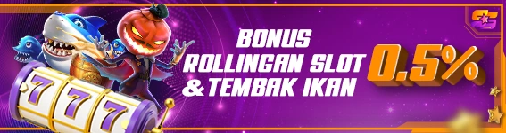 BONUS ROLLINGAN SLOT & TEMBAK IKAN