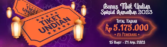 Nyalabet Live Undian Tiket Lebaran 2023 